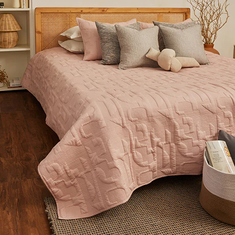 Waves of Comfort Quilted Cotton Bedsheet